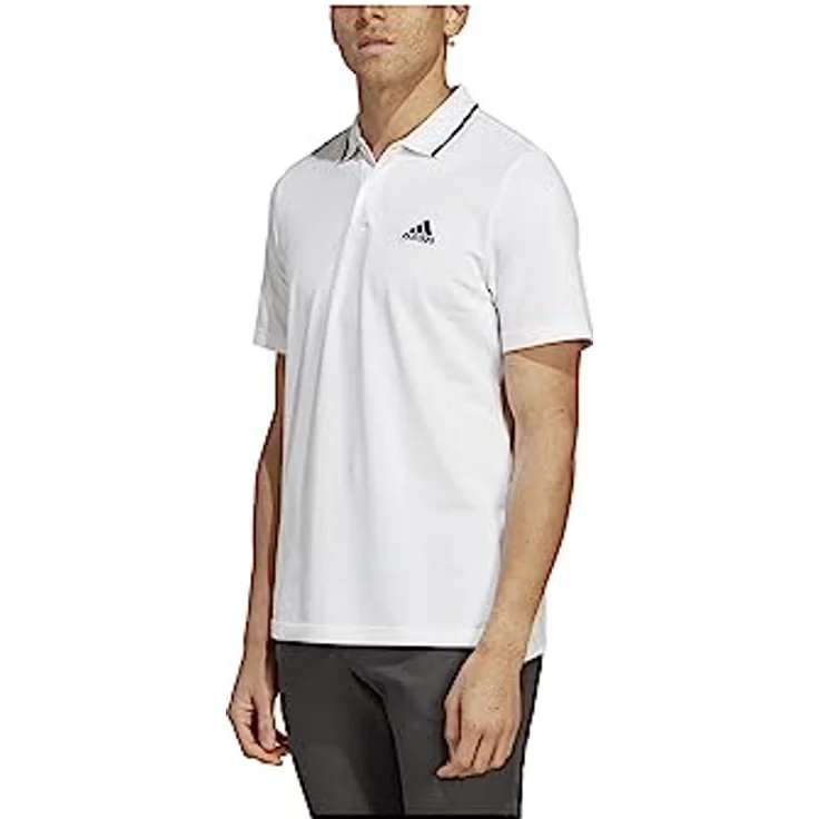 adidas Performance Poloshirt M SL PQ PS, atmungsaktives Pikee aus 100% Baumwolle, schwarz – Bild 4