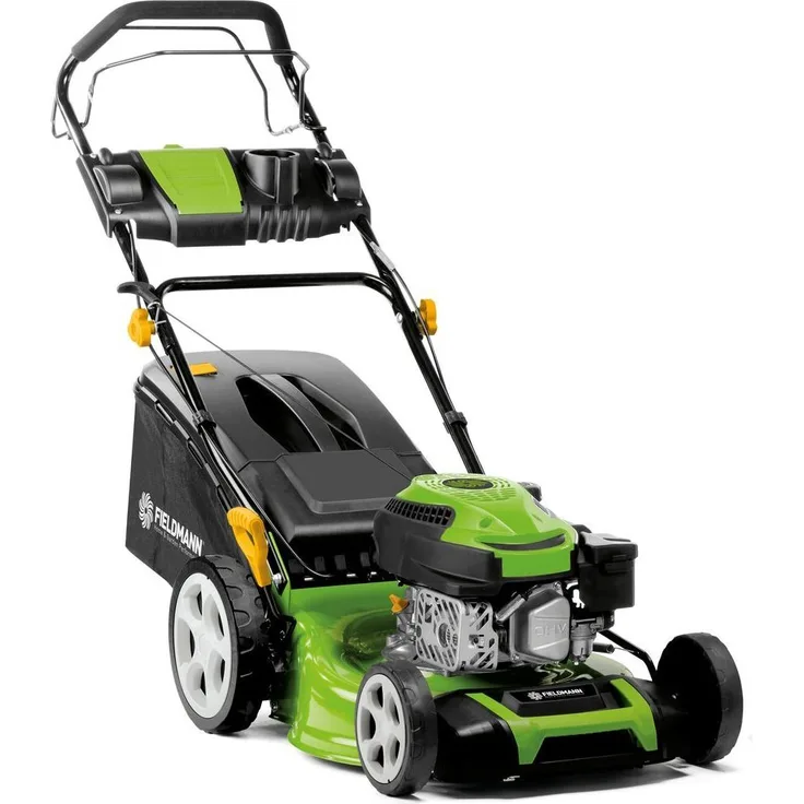 Fieldmann FZR 4611-144B Benzin-Rasenmäher, 3-in-1, 46 cm, Schnittbreite, mit Radantrieb und Mulchfunktion