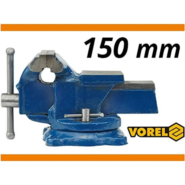 YATO BENCH VICE SWIVEL BASE 125MM, Zange in Blau aus Metall, 125mm Backenbreite – Bild 4