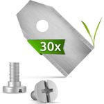 EN Ersatzmesser für Rasen-Mähroboter 30 Stück kompatibel mit Husqvarna Gardena ebenfalls komp