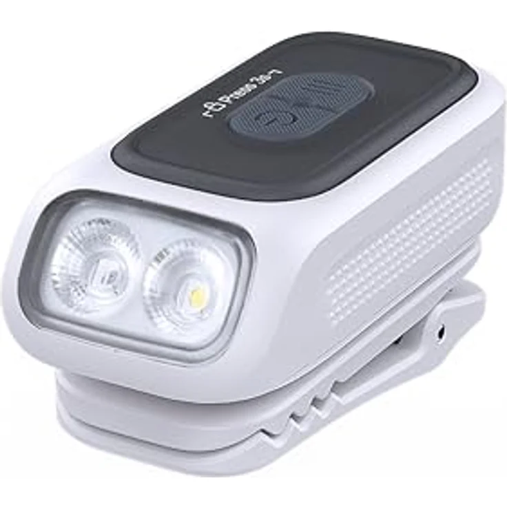 Fenix E04R EDC-Taschenlampe, wiederaufladbar, 300 Lumen, 46 m Reichweite, 4 weiße Lichtstrahlen und 2 rote LEDs, IP66, weiß – Bild 1