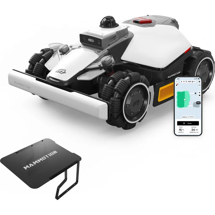 Mammotion LUBA Mini 2 AWD 1500 Mähroboter, kabellos, 1500m², 360° LiDAR, DropMow, Auto-Kartierung, 4G, APP, mit Garage