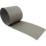 Gartenwelt Riegelsberger PREMIUM PP Sichtschutzstreifen für Doppelstabmatten Farbe Steingrau RAL 7030 Sichtschutz Streifen Zaun 2535 x 190 x 1,35 mm 1 Stück