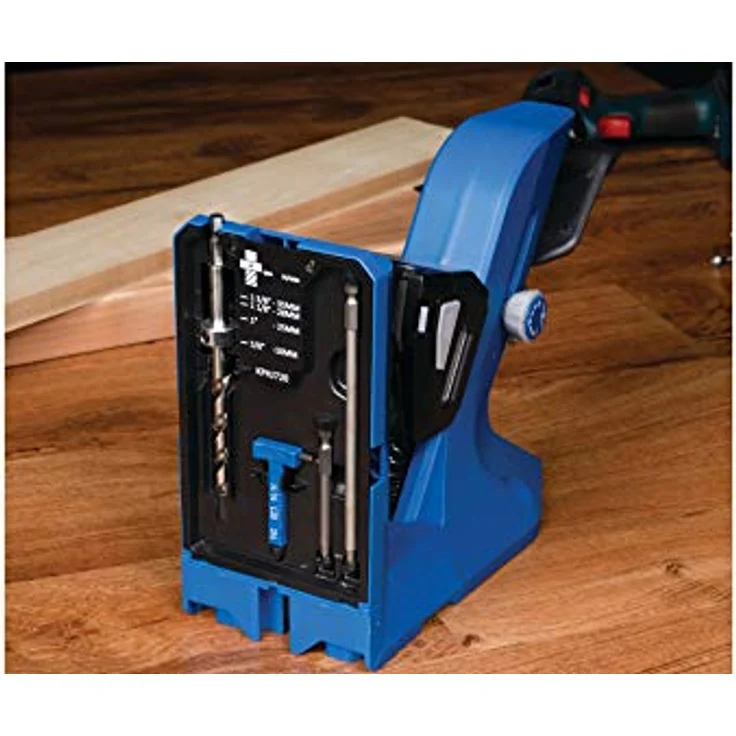 KREG Pocket Hole Jig 720 Taschenloch Bohrschablone ( KPHJ720 ) + Stufenbohrer + Bit + Schrauben - Preisvergleich – Bild 3