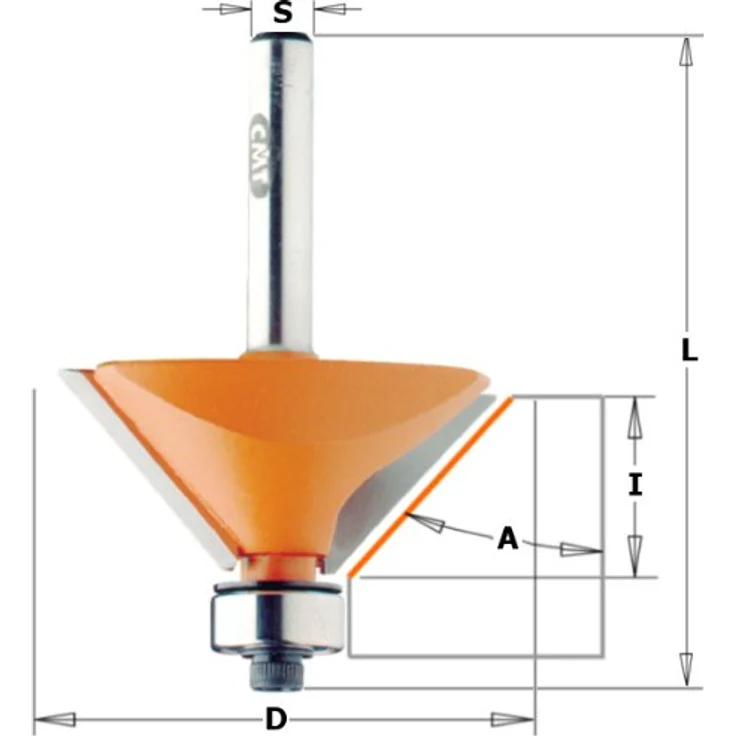 Cmt orange Tools 936,280,11-fraise Querlochsenker bis 45 Grad rodam. HM S 31,7 8 D – Bild 4