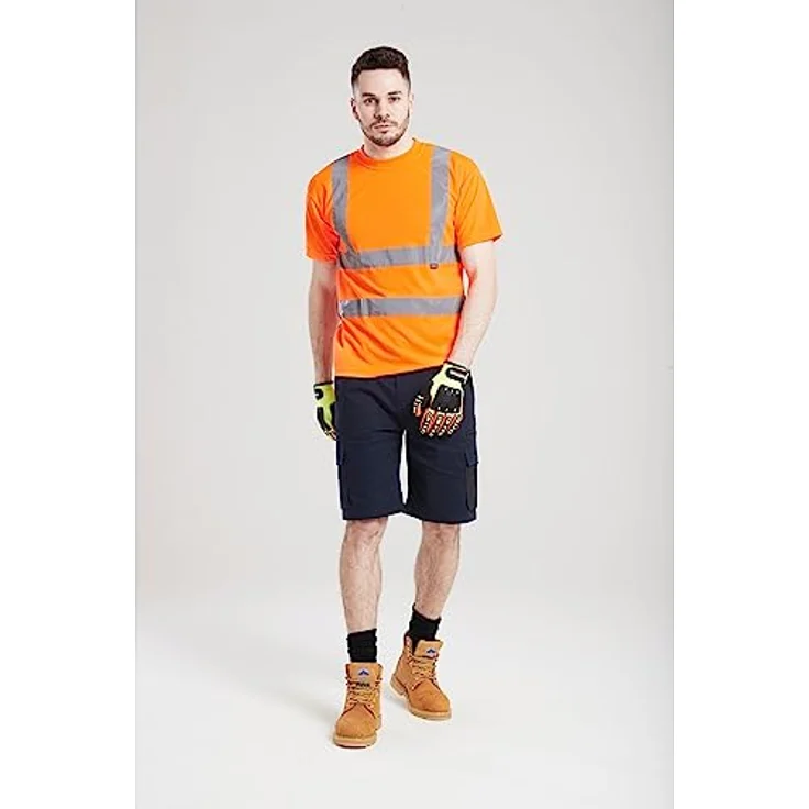 Portwest Herren Warnschutz T-Shirt Atmungsaktiv, Klasse 2 Gr. XXXXL – Bild 5