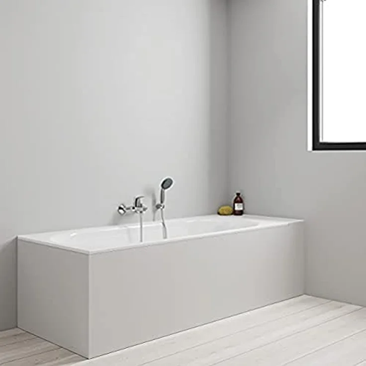 GROHE Start Flow - Einhand-Wannenarmatur (Wandmontage, langlebige Oberfläche, automatische Umstellung), chrom, 23772000 – Bild 3