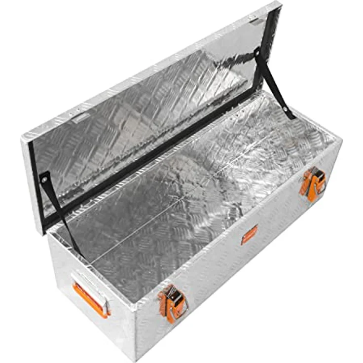 alubox Werkzeugkiste Riffelblech ABX-RL60 Aluminium 1,5mm Werkzeugkiste leicht und robust 60 Liter – Bild 5