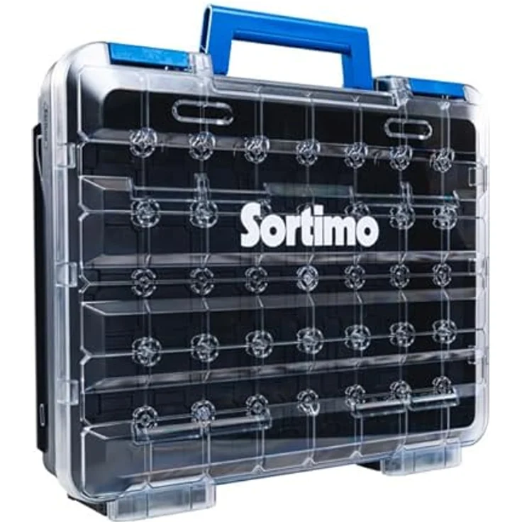 Sortimo T-BOXX 320, Leere Sortierbox mit transparentem Deckel, leicht, robust und stapelbar, kompatibel mit Insetboxen und Fahrzeugeinrichtung – Bild 1