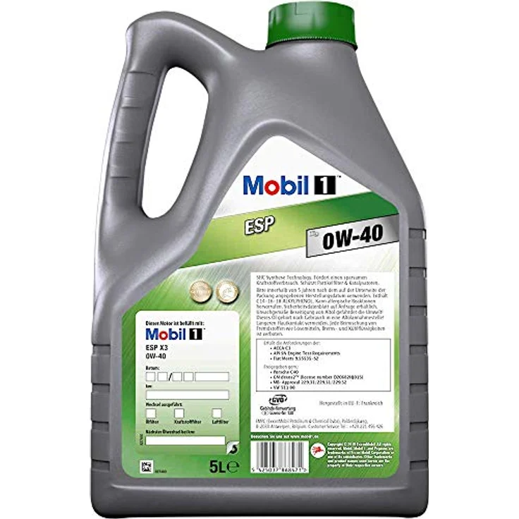Mobil 1 ESP X3 0W-40, 5L(MB 229.31/51/52) – Bild 4