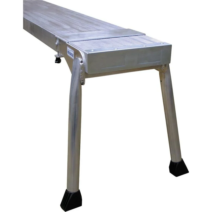 Krause Teleboard, Aluminium Gerüst, stufenlos ausziehbar, max. Höhe 2,5 m, 200 kg belastbar, 350 cm Länge