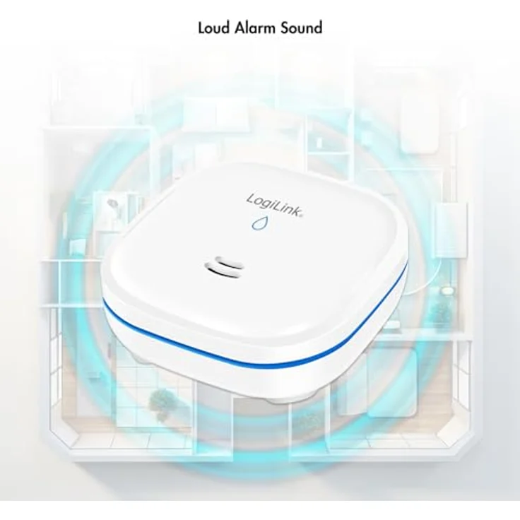 LogiLink SC0122 - Wasserlecksensor (Alarm) mit 10 Jahren Batterielaufzeit, Lautstärke >85 dB, IP65 – Bild 5