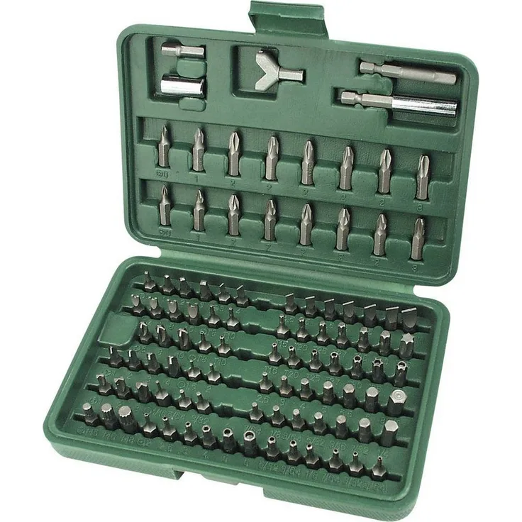 Brüder Mannesmann Werkzeuge Bit-Set 100tlg. 6.3 mm (1/4″) für Haushalt, Werkstatt und Kfz-Reparaturen