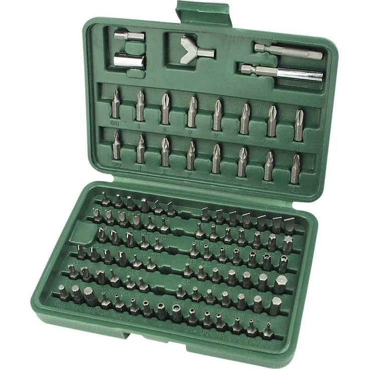 Brüder Mannesmann Werkzeuge Bit-Set 100tlg. 6.3 mm (1/4″) für Haushalt, Werkstatt und Kfz-Reparaturen