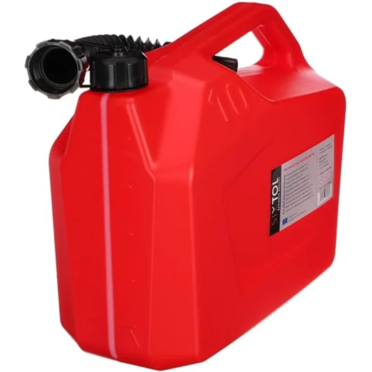 SIXTOL Kunststoffkanister MECHANIC FUEL CANISTER RED, 10L, chemikalienbeständig mit flexibler Ausgießvorrichtung und UN-Zertifizierung – Bild 5