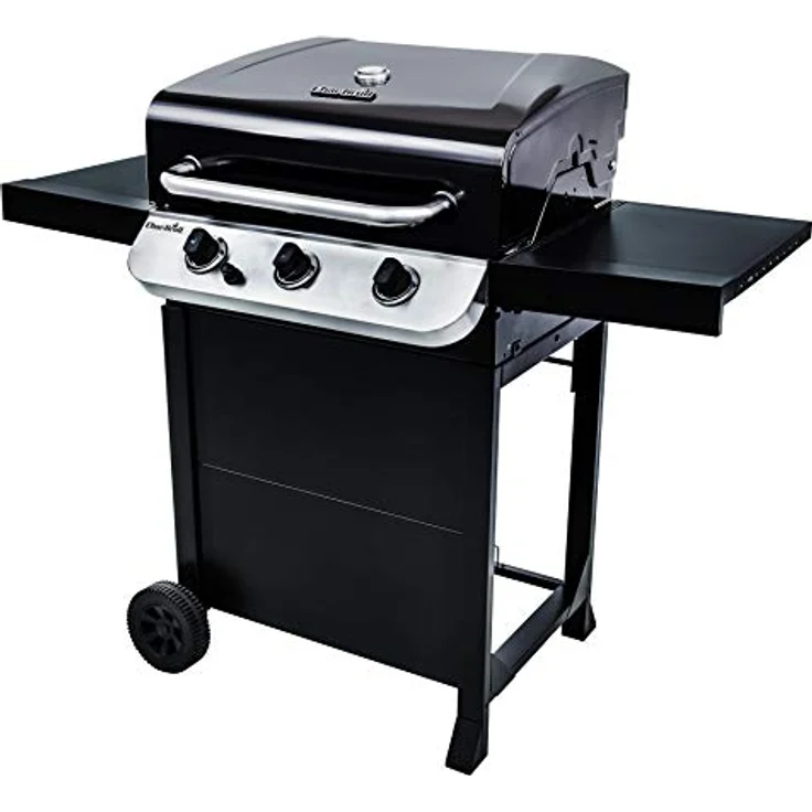 Char-Broil 310 B Convective Gasgrill, 3 Brenner, schwarz, mit Deckelthermometer, mit Warmhalterost – Bild 3