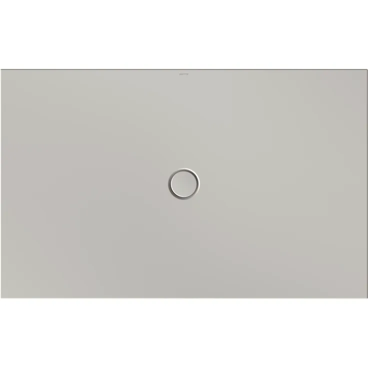 Bette BetteFloor Duschwanne mit BetteAntirutsch Pro, 1600x1000mm, schallreduzierend, glasierter Titan-Stahl