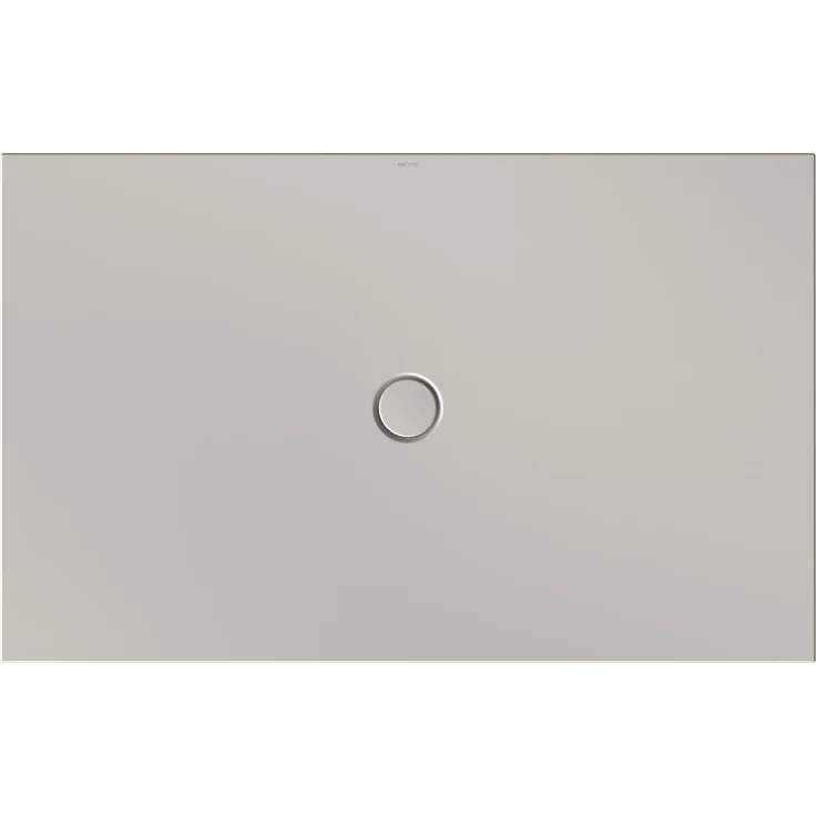 Bette BetteFloor Duschwanne mit BetteAntirutsch Pro, 1600x1000mm, schallreduzierend, glasierter Titan-Stahl