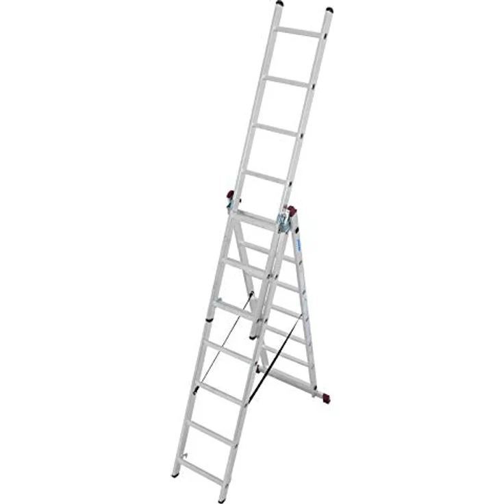 KRAUSE Corda Vielzweckleiter - 3x7 Sprossen, Arbeitshöhe: 5,10 m – Bild 2