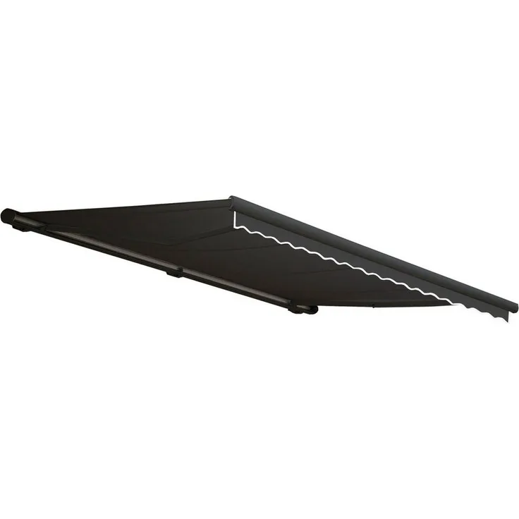 MCW Kassettenmarkise H122-4x3-V Elektrische Kassetten-Markise, Markise von 0° bis 35° einstellbar, Luxus-Polyacryl Variante, Funk-Fernbedienung