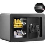 VEVOR Tresor Möbeltresor mit Feuerfester Geldtasche, Zuverlässiges Zweischloss-System, Verstärktes legiertes Stahlmaterial