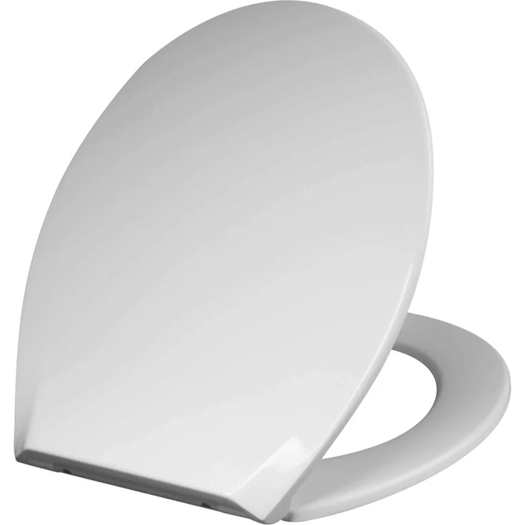 Euroshowers WC Sitz Soft Soft Close, abnehmbar, Thermoplast, weiß