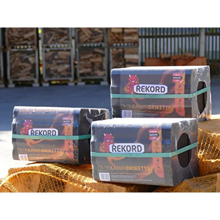 Energie Kienbacher Braunkohle Briketts 10 kg, hochwertige Brennstoffe für Kamin und Ofen, praktische Folienpackung, umweltfreundlich – Bild 3