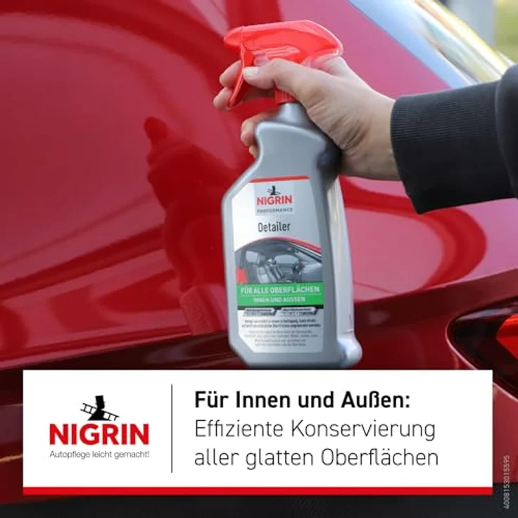 NIGRIN Nigrin Multi-Detailer Autoreiniger Innen & Außen, 500 ml, für glatte Oberflächen, wasser- und schmutzabweisend, Duft Bubblegum – Bild 2