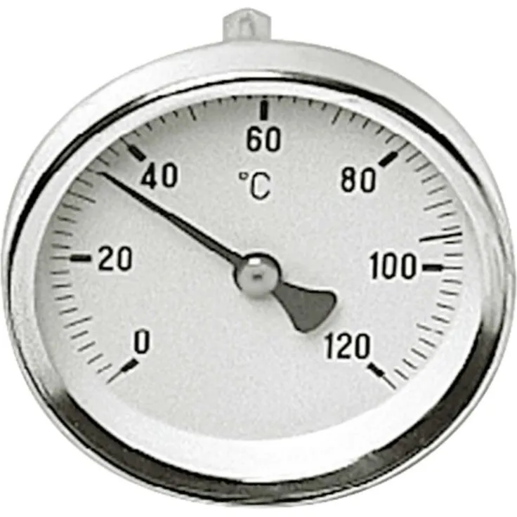 AEG Haustechnik Zeigerthermometer ZT 2, Thermometer + Hygrometer, Messbereich 0-120 °C, robustes Gehäuse aus rostfreiem Stahl, Weiss/Silber