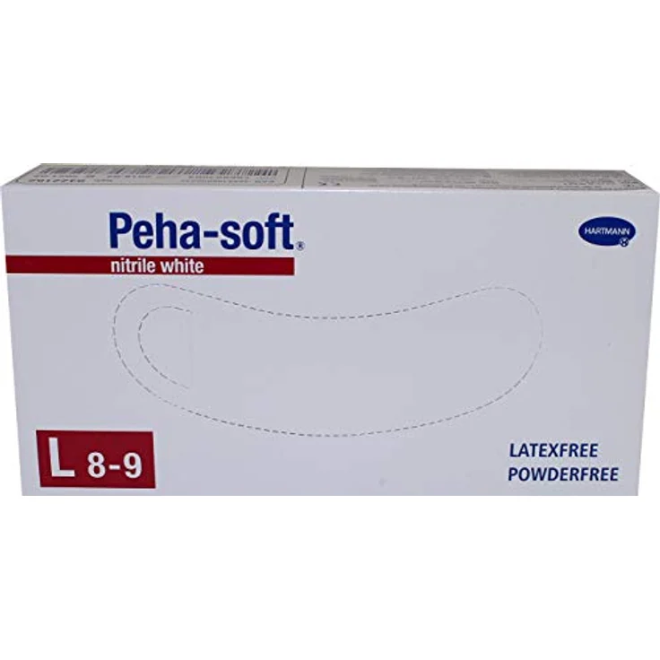 Hartmann Peha Soft Handschuhe, weiß, L 8-9, 100 Stück – Bild 2