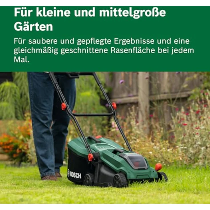 Bosch Akku-Rasenmäher Rotak18V-32, 32 cm Schnittbreite, inkl. 18 V 4,0 Ah Akku und Ladegerät, 3-in-1-Funktionalität – Bild 4