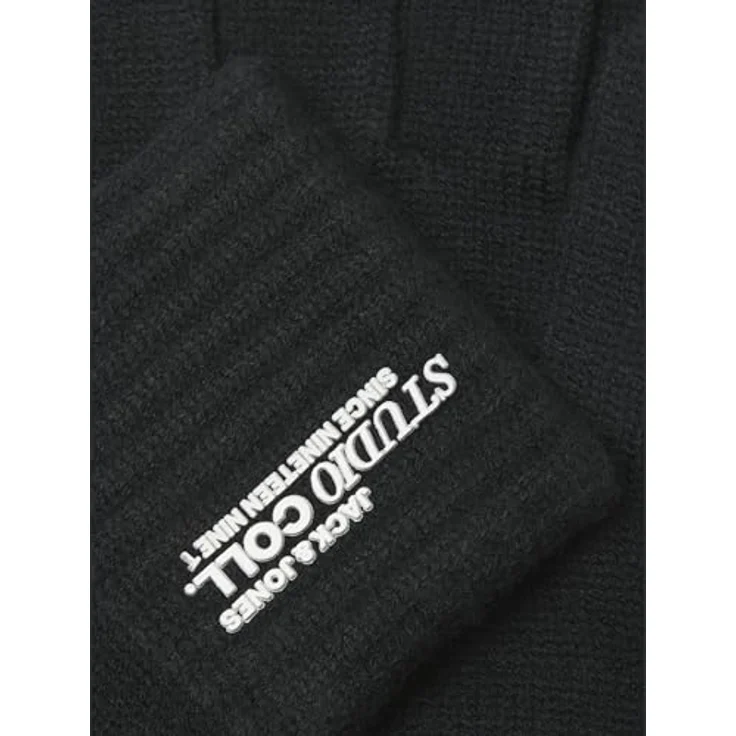 Jack & Jones JACCOLL GLOVES SN, Winter-Arbeitshandschuhe aus Viskosemischung, pflegeleicht, schwarz – Bild 2