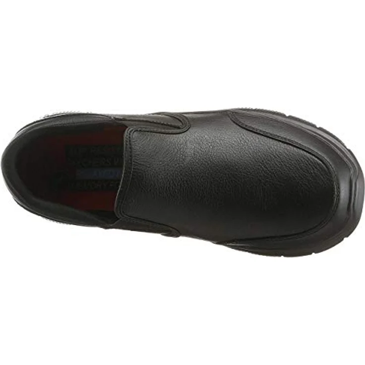 Skechers FLEX ADVANTAGE SR, Berufsschuh Slipper für Gastronomie, Pflege, Krankenhaus, schwarz, mit Stretcheinsatz und rutschhemmender Gummisohle, Dämpfungstechnologie Skechers Memory Foam – Bild 6