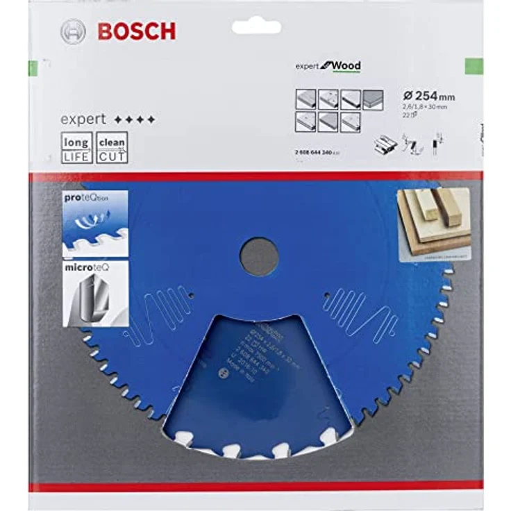 Bosch 2608644340 Kreissägeblatt EX WO T 254x30mm mit 22 Zähnen – Bild 2