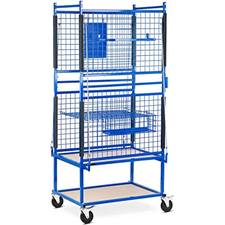 MSW MSW-RPS-500, Transportwagen für Karosserieteile mit 220 kg Tragfähigkeit, 60x90x202 cm, mobil und platzsparend
