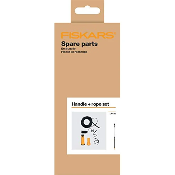Original Ersatz-Griff und Seil für Fiskars Bypass Teleskop-Schneidgiraffe UPX82, Schwarz-Orange, 1026297 – Bild 3