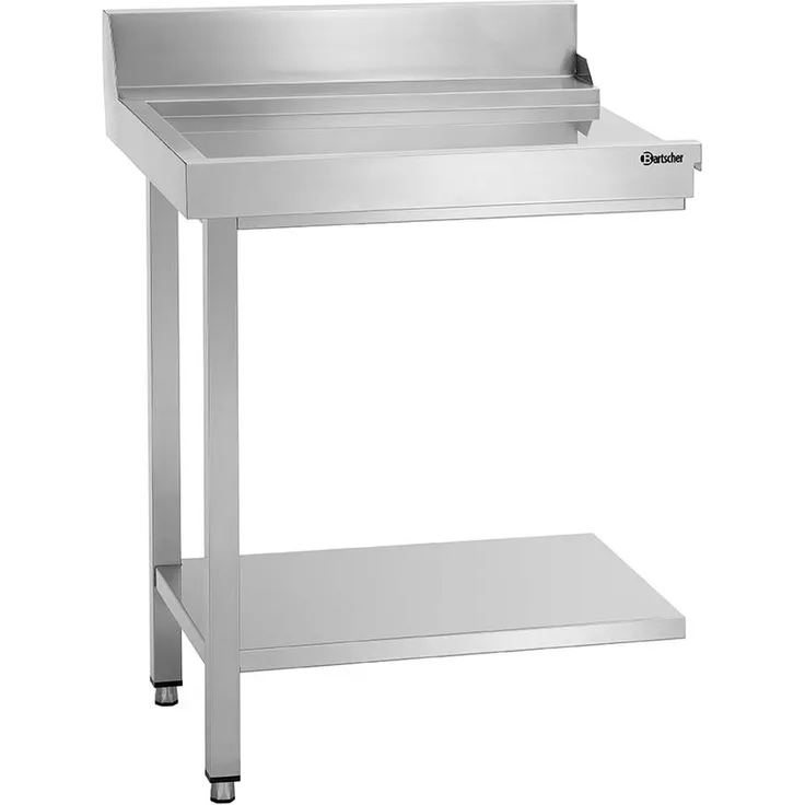 Bartscher Ablauftisch DS-700LI, 70 cm breit, für linksseitigen Anbau an DS Durchschubspülmaschinen