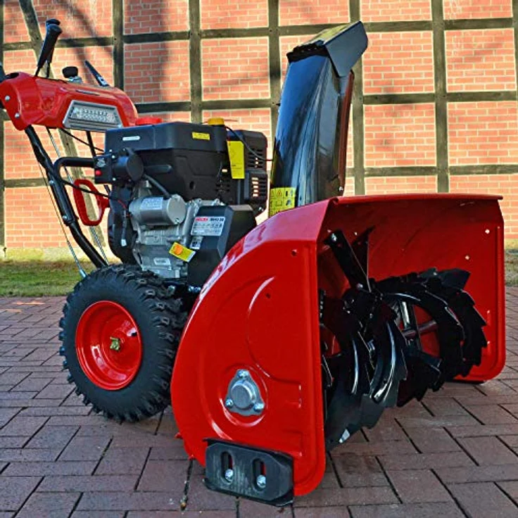 Hecht 9542 SQ, Benzin-Schneefräse mit 15 PS, Elektrostart, LED-Scheinwerfer, Griffheizung, 106 cm Arbeitsbreite, 51 cm Arbeitshöhe, 420 cm³, 15 m Wurfweite – Bild 6