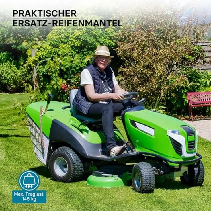 Wiltec - Mantel Rasenmäherreifen 13x5.00-6 Reifendecke Rasentraktor Aufsitzmäher Rasenmäher Zugkarren – Bild 2