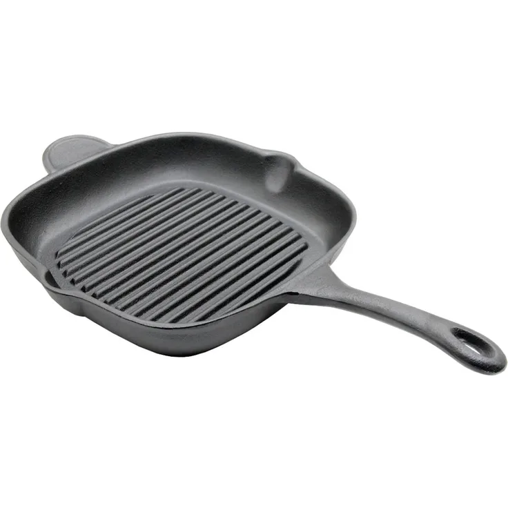 SANTOS Eckige Grillpfanne aus Gusseisen, 29 x 29 cm