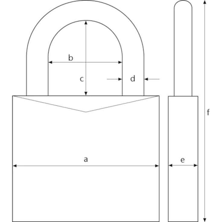 ABUS Zylindervorhangschloss 64TI/50, 50mm Titalium Schlosskörper, Spezialaluminium, NANO-Protect Beschichtung, 3mm Spezialstahlbügel – Bild 5