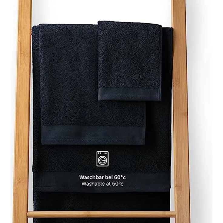 Blumtal Saunatuch 80x200 cm, Dunkelblau, Oeko-Tex® Standard 100, 100% Baumwolle, Pflegeleicht, Ideal für Wellness und Freizeit – Bild 4