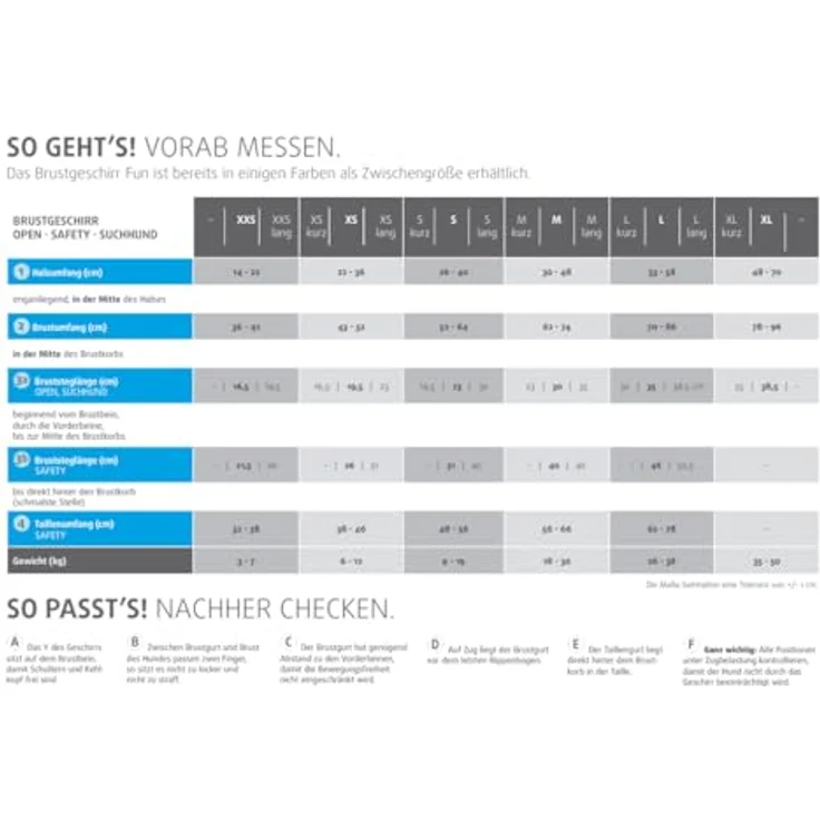 AnnyX Hunde-Geschirr Brustgeschirr Fun - gepolstert - superbequem, Nylon, bequemer Einstieg - für alle Rassen in Rot – Bild 6