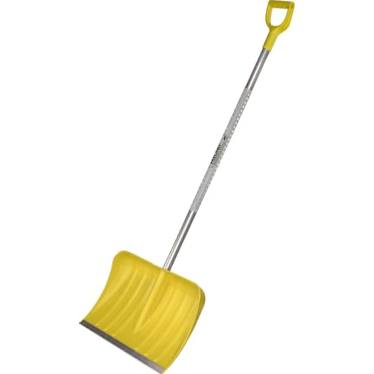 Freund Victoria Aluline Schneeschieber Reflection, 54 cm mit neongelbem Kunststoffblatt und Aluminium-Profilkante, kältebeständig bis -20°C – Bild 1