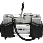 Yato Kompressor YT-73462 (10 Bar), Autokompressor mit Manometer und LED-Licht