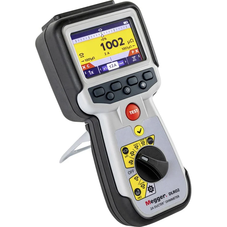 Megger DLRO2 Mikroohmmeter, tragbar, 2 A, CAT III-600 V/CAT IV-300 V, Selbstschutz bis 600 V