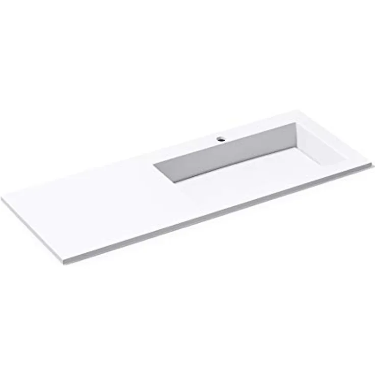 doporro Design Einbauwaschbecken 120x46x13,5 cm Col820R aus Gussmarmor Waschbecken Waschtisch Handwaschbecken