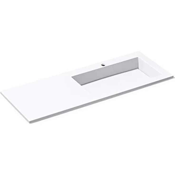 doporro Design Einbauwaschbecken 120x46x13,5 cm Col820R aus Gussmarmor Waschbecken Waschtisch Handwaschbecken – Bild 1