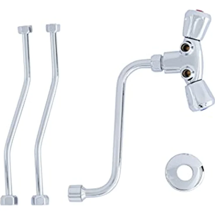 Thermoflow Qmix10, Spültischarmatur mit druckloser Zweiknopfmischung und stufenloser Temperaturregelung, Chrom – Bild 5