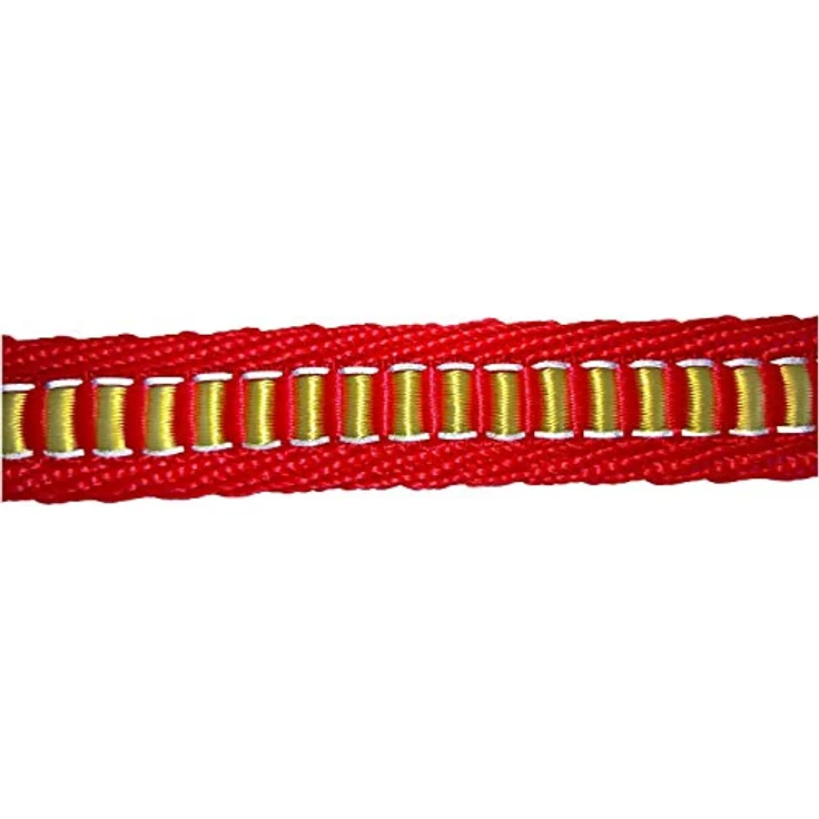 Niggeloh Schriemen Trail Ultra (One Size, Hund), Halsband + Leine, ultraleicht, langlebig, Signalfarbe gelb-rot – Bild 2